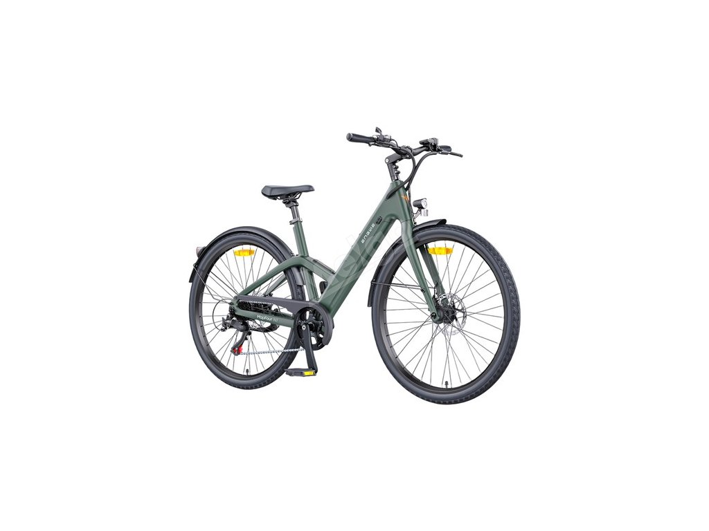 ENGWE MapFour N1 Air ST Electric Bike, 250W Motor, 36V 10Ah Battery, 700*38C Spoke Tires, 25km/h Max Speed, 100km Range, Front & Rear Mechanical Disc Brake, SHIMANO 7-speed, Torque Sensor, LCD Color Display - Ink Green