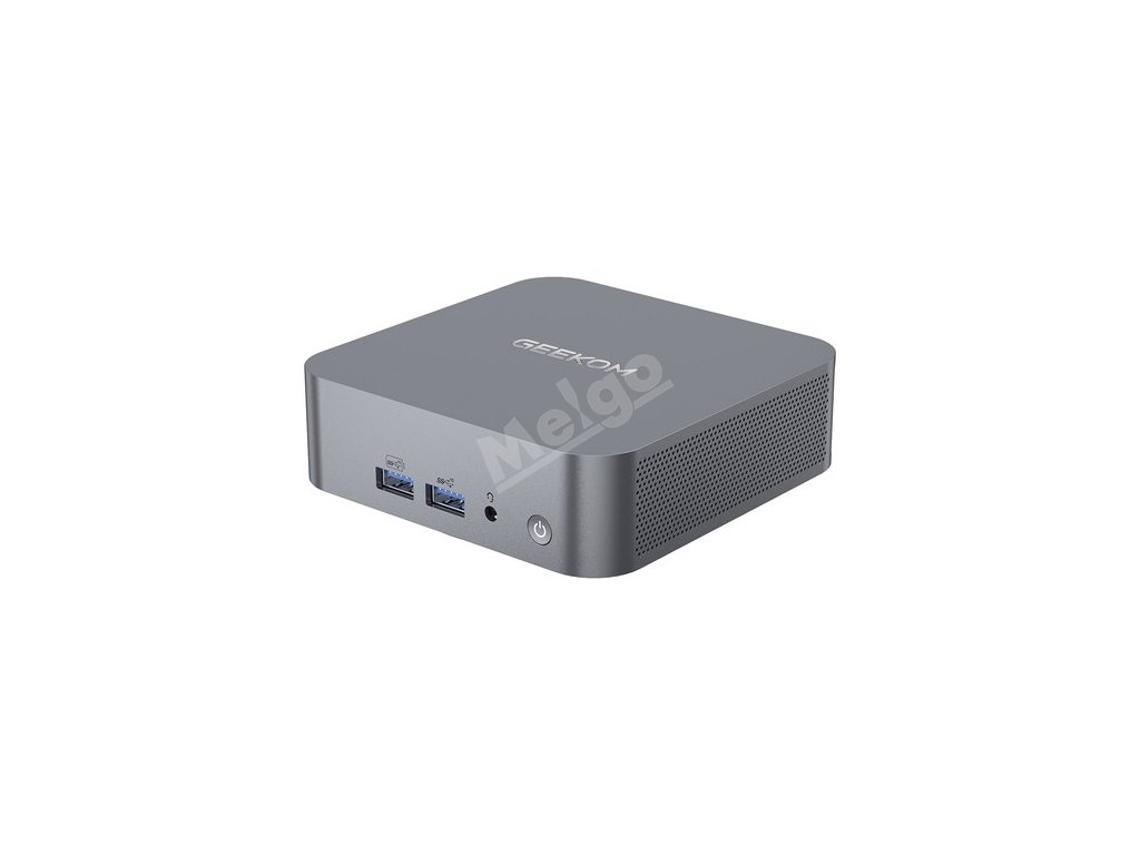 GEEKOM GT1 Mega AI Mini PC, Intel Core Ultra 5-125H 14 Cores Max 4.5GHz, 32GB RAM 1TB SSD, 2*HDMI + 2*USB 4.0 Four Screen Display, WiFi 7 Bluetooth 5.4, 5*USB3.2 Type-A, 1*USB2.0, 2*2.5Gbps RJ45, 1*SD Card Slot, 1*Headset Jack - EU Plug
