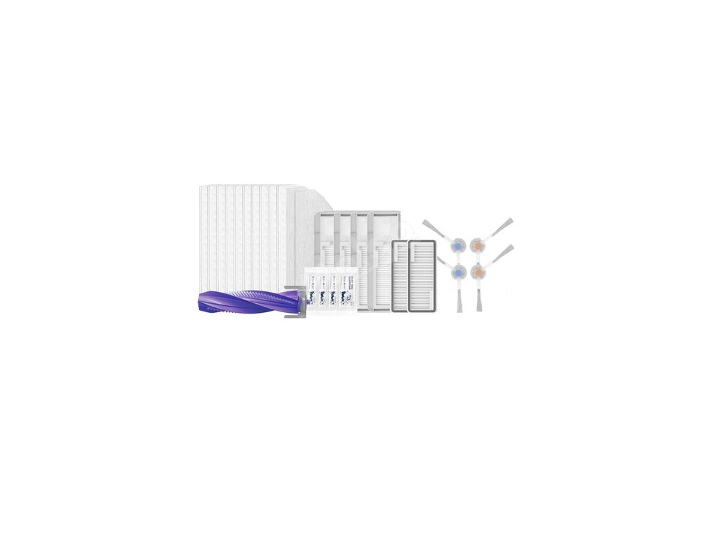 Narwal Freo X Plus Accessories Pack, 10 Disposable Mop Cloth, 2 Washable Mop Cloth, 4 Dust Bag, 2 Filter, 4 Side Brush, 1 Roller Brush