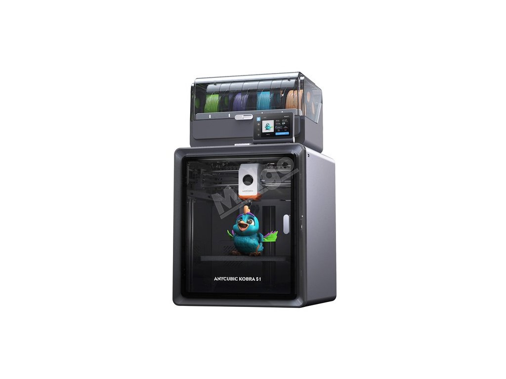 ANYCUBIC KOBRA S1 COMBO 3D Printer, Vibrant 8-Color Printing, 600mm/s Ultra-Fast Speed, Auto-leveling, 320°C Hotend, 44dB Ultra-Quiet, CoreXY Construction, 250*250*250mm
