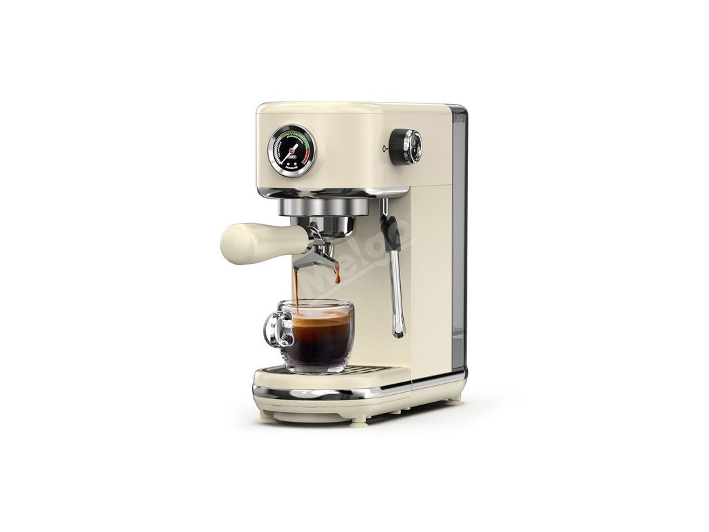 HiBREW H10B Semi-Automatic Espresso Coffee Machine, 20Bar Professional with Adjustable Temperature & Cup Volume, 51mm Aluminum Portafilter, 1.3L Removable Water Tank - Beige