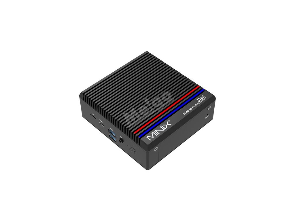 MINIX Z100-0dB Mini PC, Intel N100 4 Core Max 3.4GHz, 8GB RAM 256GB SSD, 2*HDMI 4K@60Hz Dual Screen Display, WiFi6 Bluetooth 5.2, 1*USB3.2 Type-C (Data Only), 2*USB3.2 Type-A, 2 x USB2.0, 1*RJ45, 2*External WiFi Antennas, 1*Audio Jack