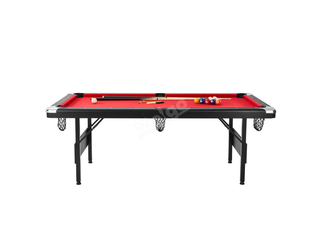 Biliardový stôl 213 cm, skladací prenosný, set s guličkami a tágami