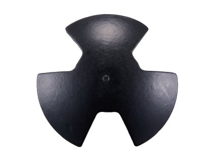 Hríbová kotva 12 LBS liatina čierny vinyl so skobou pre lode do 10 ft