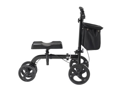 Kolenný skúter, oceľový rám, nastaviteľné riadidlá, terénne kolesá