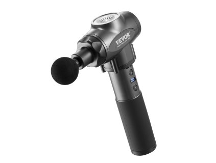 Masážna pištoľ perkusná ručná 9 rýchlostí, 6 hlavíc, 24V, 2500mAh