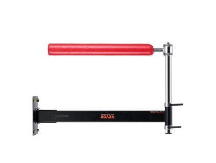 Nástenná otočná boxerská tyč s rukavicami, nastaviteľná, červená