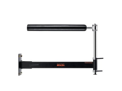 Nástenná otočná boxovacia tyč, nastaviteľná, s rukavicami, čierna