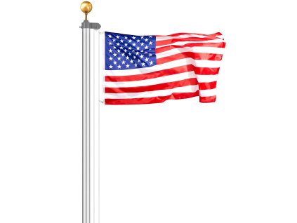 Odnímateľný stožiar vlajky 20FT hliníková zliatina do zeme 3 režimy