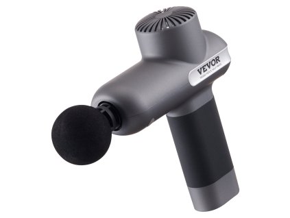 Perkusná masážna pištoľ, 5 rýchlostí, 6 hlavíc, 7,4V 2500mAh