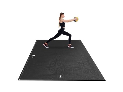 Podložka na jogu 7×5ft, protišmyková, vysoká hustota, s taškou
