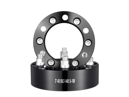 Podložky kolies hrúbka 2" rozteč 6×5.5" 108 mm stredové m14×1.5 4 ks