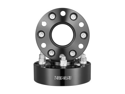 Podložky pod kolesá 2" 6×5.5" 6 dier centrické 78.1 mm m14×1.5 4 ks