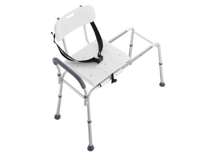 Posuvná lavička do vane, nastaviteľná výška, výrez, opierka, 400LBS