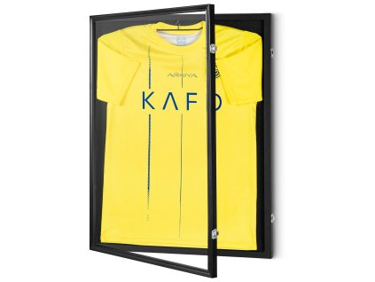 Rám na dres 590×790×40 mm zamykateľný, 98% UV PC sklo, s vešiakmi