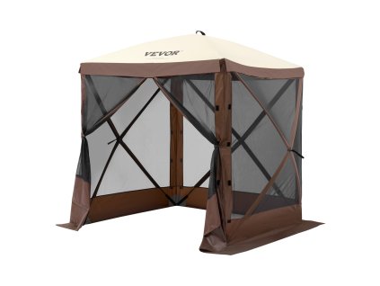 Rozkladací altánok s moskytiérou, 4 steny, 6×6ft, odnímateľné plachty