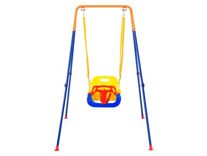 Sada hojdačiek 3 v 1 s 4 pieskovými vakmi, skladací stojan, pre 3–10+