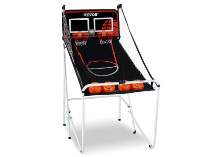 Skladacia basketbalová hra 2 hráči, 4 lopty, 8 režimov, lcd, pumpa