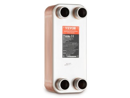 Spájkovaný doskový výmenník tepla 5"×12" 30 dosiek meď/316L nerez