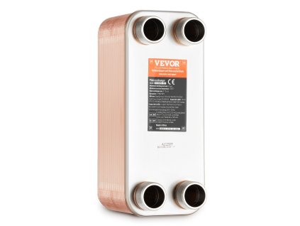 Spájkovaný doskový výmenník tepla 5"×12" 50 dosiek, meď/316L