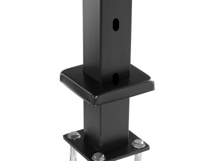 Stĺpik káblového zábradlia 36×2×2 in/91.4×5.1×5.1 cm 30° otvor čierny