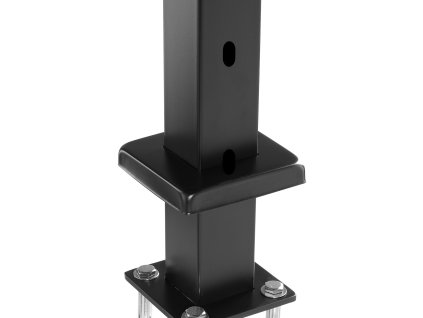 Stĺpik pre lanové zábradlie 42"×2"×2", nerez sus304, 12 otvorov, 30°