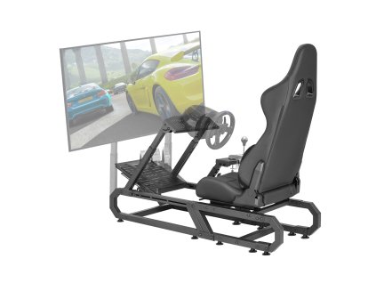 Stojan na volant a pedále, nastaviteľná výška a uhol, nosnosť 330 lbs