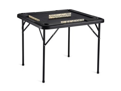 Stôl na mahjong, skladací štvorcový pre 4 hráčov, 35.4×35.4-inch