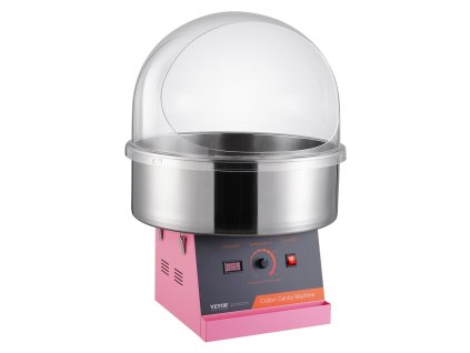 Stroj na cukrovú vatu 1000 W, nerezová misa, kryt, lyžica, pre oslavy