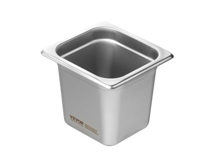 Súprava 6 hotelových panví 1/6, nerez 0.8mm, hĺbka 6-inch pre catering
