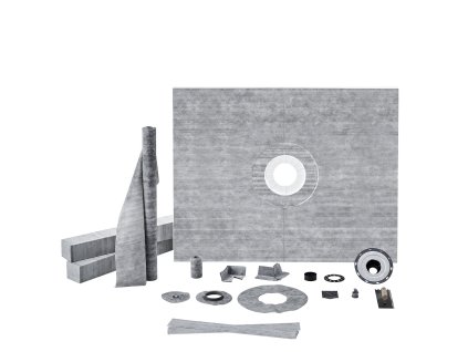 Súprava sprchovej vaničky 1219×1524 mm s 50.8mm pvc límcom a membránou