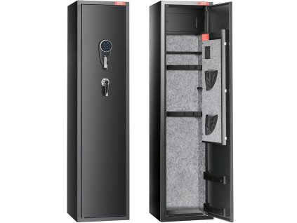 Trezor na 5 pušiek s digitálnym kódovým zámkom a odnímateľnou policou