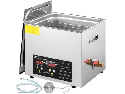 Ultrazvuková čistička 10L, 240W ultrazvuk, 400W ohrievač, časovač