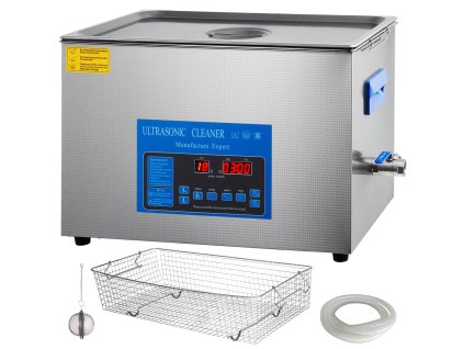 Ultrazvuková čistička 22L 2-frekv. s ohrievačom na šperky a okuliare