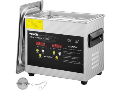 Ultrazvuková čistička 3 l s ohrievačom 200 W, ultrazvuk 120 W, časovač