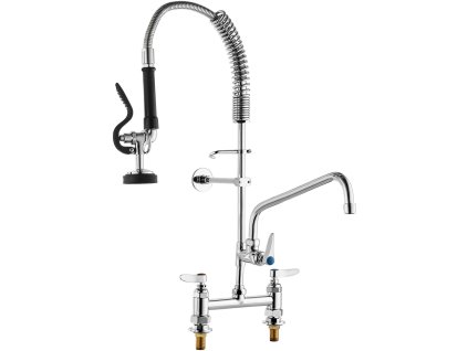 Umývacia batéria s predoplachovou sprchou, 66 cm výška, 20,3 cm stred