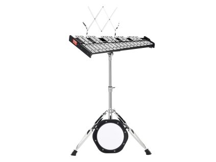 Xylofón 30-tónový s paličkami, nastaviteľným stojanom, taškou 203mm/8"