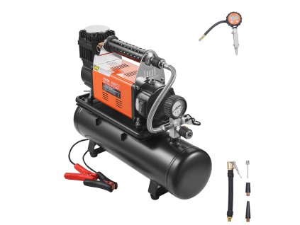 12V vzduchový kompresor do auta s 6L nádržou, 6.35 CFM, 150PSI