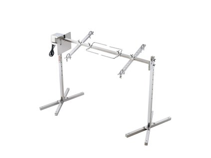 Elektrický rožný gril 116.8 cm nerez kapacita 40.8 kg prasa jahňa