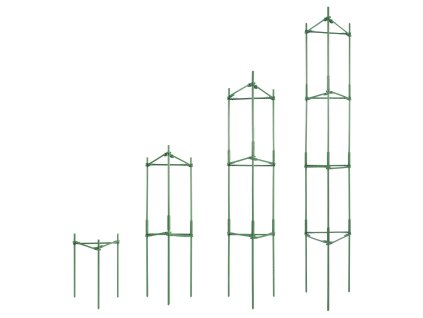Klietky na paradajky 4 ks, 63 inch, stohovateľné opory pre záhradu