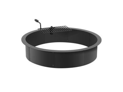 Prstenec na ohnisko 40-in/36-in × 8.5in, uhlíková oceľ, nad/pod zem