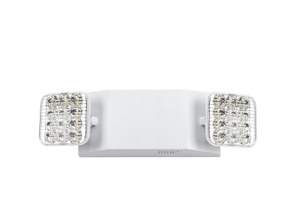 Sada 12 núdzových led svietidiel 3W 180 min 2×led hlava strop/nástenné