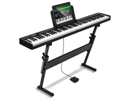 Skladacie 88-klávesové elektronické piano bluetooth, midi, dobíjateľné