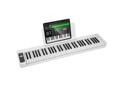 Skladacie digitálne piano 61 kláves bluetooth midi, citlivé klávesy