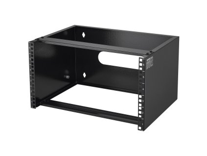 6U nástenný rack hĺbka 14 in/355.6 mm, nosnosť 50lbs/22.68kg