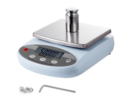 Analytická elektronická váha 2000 g × 0,01 g, 13 jednotiek, s lcd