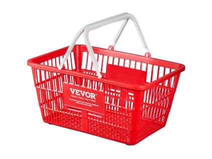 Súprava 12 plastových košíkov 21L s rukoväťou 16.5×11.8×8.27 inch