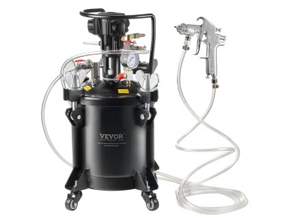 Tlakový zásobník na farbu 10 L/2.5 gal, 70 psi, s miešaním a pištoľou
