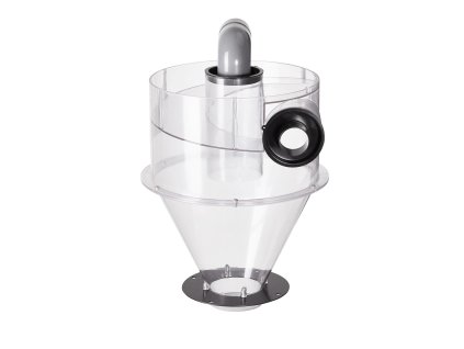 Cyklónový odlučovač prachu 4" s 2" spojkou pre nádoby 18.9–37.85 l