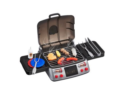 Detský gril na hranie so zvukom dymu a svetlom, s jedlom 2–6 rokov